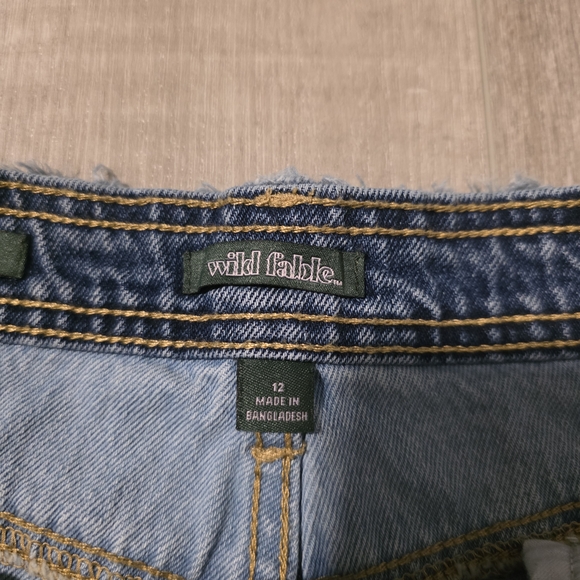 Wild Fable Patchwork Jean Shorts - Light and Dark Blue - Picture 5 of 10